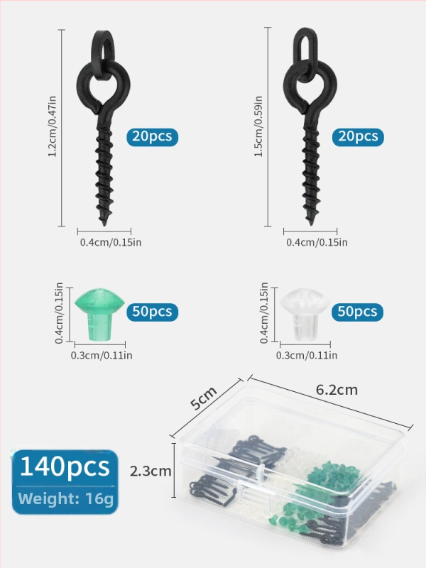 Set za karp lov, 140 komada, europski stil, PVC dodaci, plastična konstrukcija, od Shark looting