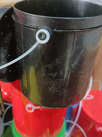 Prozračni koš za žive mamce s poklopcem i ručkom, kutija za crve