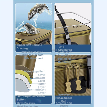 Sulankstoma EVA talpykla gyvoms žuvims, Land War serija, talpa 9–32,5 L, medžiaga EVA, pritaikymas galimas
