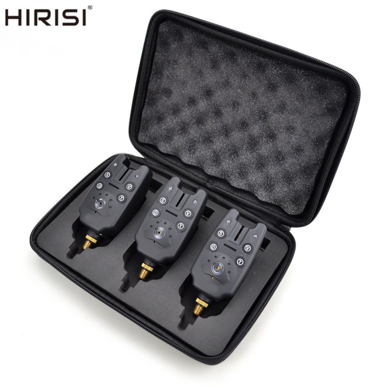 HIRISI elektronički alarm za zagriz za karp ribolov, visoka osjetljivost, noćni ribolov – set