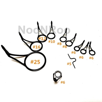 Set vodičkih očiju za ribolovnu štap s flangiranim prstenima od nehrđajućeg čelika (Brand: Beautiful; Podrijetlo: Kina; Materijal: Nehrđajući čelik)