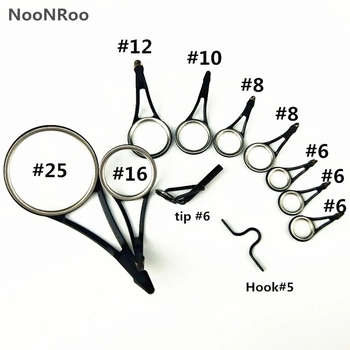 Set vodičkih očiju za ribolovnu štap s flangiranim prstenima od nehrđajućeg čelika (Brand: Beautiful; Podrijetlo: Kina; Materijal: Nehrđajući čelik)