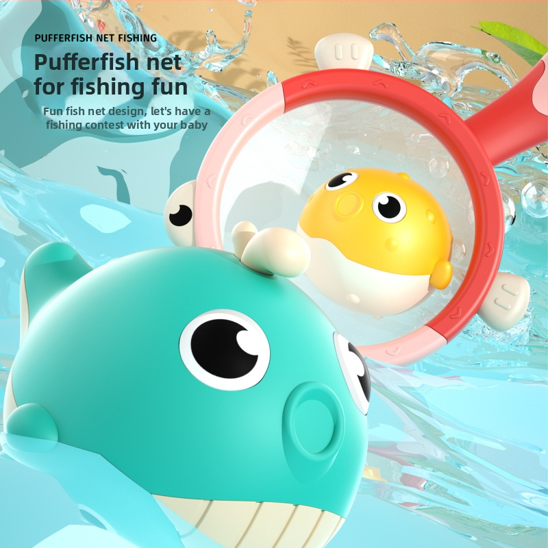 Vanni kalapüügimäng: helendavad loomad magnetilise vardaga – plastikust, sobib 3–6-aastastele