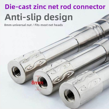 Nerūdijančio plieno žvejybos tinklas – pilnas komplektas su sulankstoma ir teleskopine lazda, gili tinklo krepšys, plonas tinklas; Tinklo įėjimo skersmuo: peržiūrėkite detales; Tinklo gylis: peržiūrėkite detales