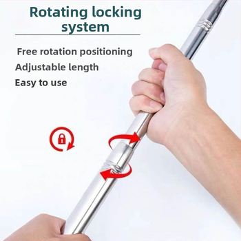 Nerūdijančio plieno žvejybos tinklas – pilnas komplektas su sulankstoma ir teleskopine lazda, gili tinklo krepšys, plonas tinklas; Tinklo įėjimo skersmuo: peržiūrėkite detales; Tinklo gylis: peržiūrėkite detales