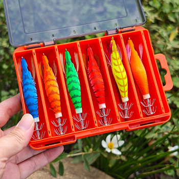 Drveni set udica za škamp i lignje s luminoznom mamom – ABS, Yaohai, proizvedeno u Kini