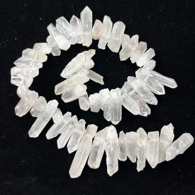 Висулка от естествена кристална колона, не полиран, суров камък, полуготови материали за бижута DIY