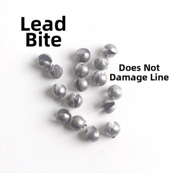 205 dalių švino svorių rinkinys žvejybai, svoris 0,2–0,8 g, apvalios formos su atviru klipu, nepažeidžia linijos