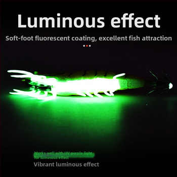 Kalmarų kabliukas jūrų žvejybai su šviesos fluorescencijos efektu — Prekės ženklas SHARESHARK | Medžiaga: Consulting