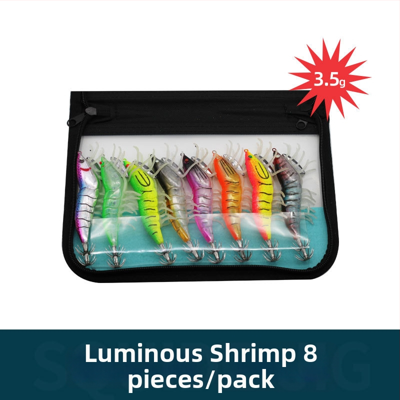 Kalmarų kabliukas jūrų žvejybai su šviesos fluorescencijos efektu — Prekės ženklas SHARESHARK | Medžiaga: Consulting