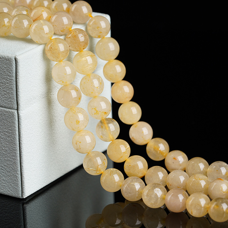 Slobodne perle – materijal: kristal kose; obrad: brušenje i poliranje; šifra proizvoda: Crystal long chain; uzorak: kružni