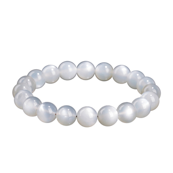 Narukvica od mjesečevog kamena, geometrijski dizajn, unisex, poliran završetak, proljeće 2025