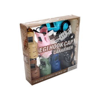 Ailuya Drveni set udica za kozice s 9 kopčama, ABS materijal, karabiner, zaštitni poklopac