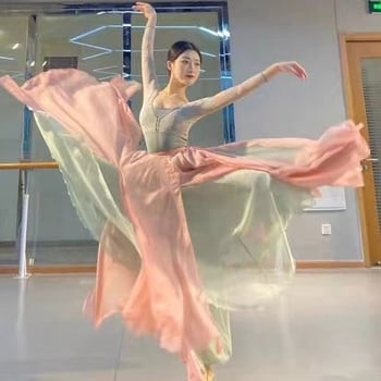 Yunjiao Rose etnička kineska plesna suknja za žene, Tencel tkanina, 95%+ udio