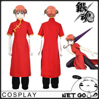 Cosplay Kostim Kagura iz Gintama: Kung Fu cheongsam, za žene, poliester uniforma, 100% poliester