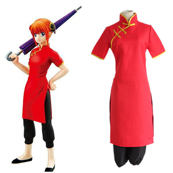 Cosplay Kostim Kagura iz Gintama: Kung Fu cheongsam, za žene, poliester uniforma, 100% poliester