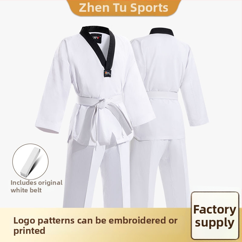 Taekwondo gi унисекс, 90% памук (combed cotton), дишащ и удобен, за деца и възрастни