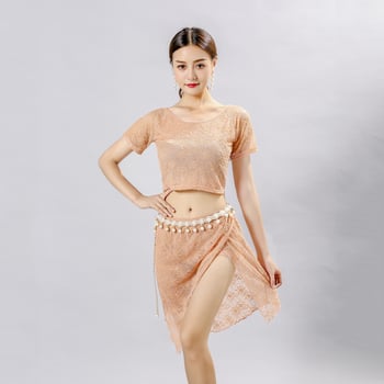 Ženski set odjeće za vježbanje belly dances – čipka, glavni materijal acetat (50–70%), poliester (90%), marka Bao Guang Hong Hua