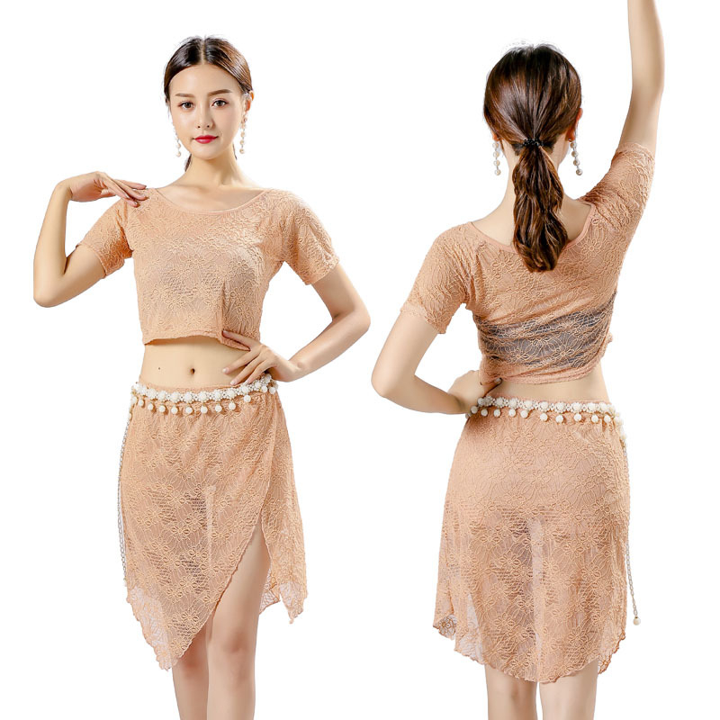 Ženski set odjeće za vježbanje belly dances – čipka, glavni materijal acetat (50–70%), poliester (90%), marka Bao Guang Hong Hua
