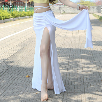 Haljina za Belly Dance – duga haljina sa splitom, Spandex tkanina, Flash Slub Slub Yarn, ženski model, ljeto 2024