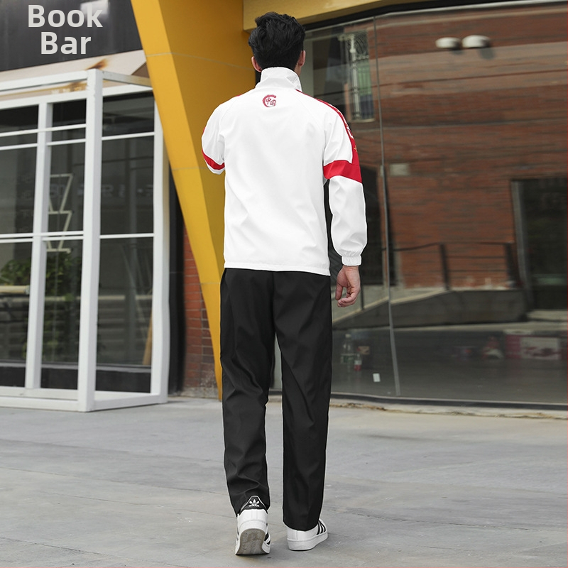 Taekwondo kombinezon grupas izstādei, universāls, garas piedurknes, stāvošs kakls, 50D poliestera kombinētais audums ar neilona oderi