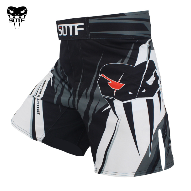 MMA/Sanda borbene šortseve, poliesterna smjesa, poliester 90%, pogodne za Sanda/Muay Thai/MMA, muškarci, odrasli