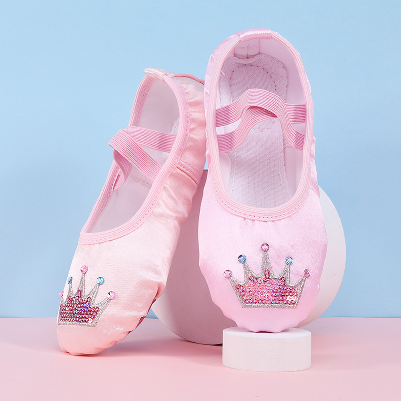 Παπούτσια χορού με δερμάτινη σόλα για κορίτσια – ελαφριά, ανθεκτικά στη φθορά, απορρόφηση κραδασμών, για μπαλέτο και μοντέρνο χορό