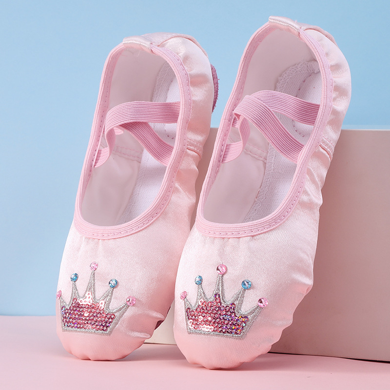 Παπούτσια χορού με δερμάτινη σόλα για κορίτσια – ελαφριά, ανθεκτικά στη φθορά, απορρόφηση κραδασμών, για μπαλέτο και μοντέρνο χορό