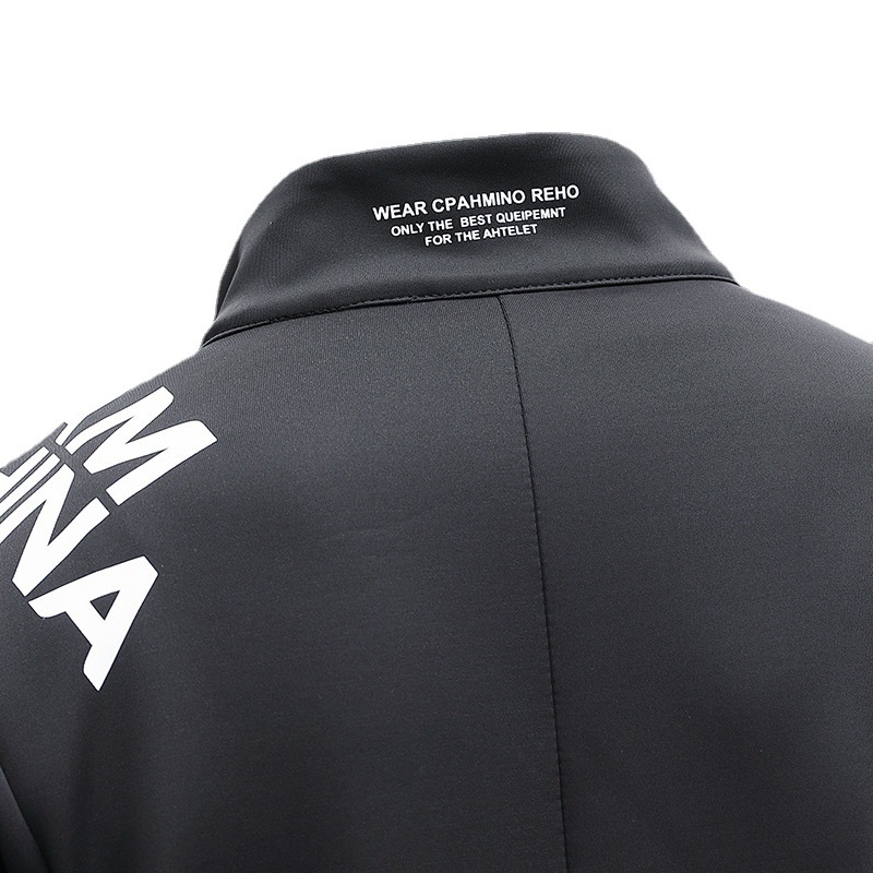 Unisex sporta komplekts grupu treniņiem – drukātais raksts, garās piedurknes, stāvošais apkakle, poliester 95%, visu sezonu, zīmols Ijesus