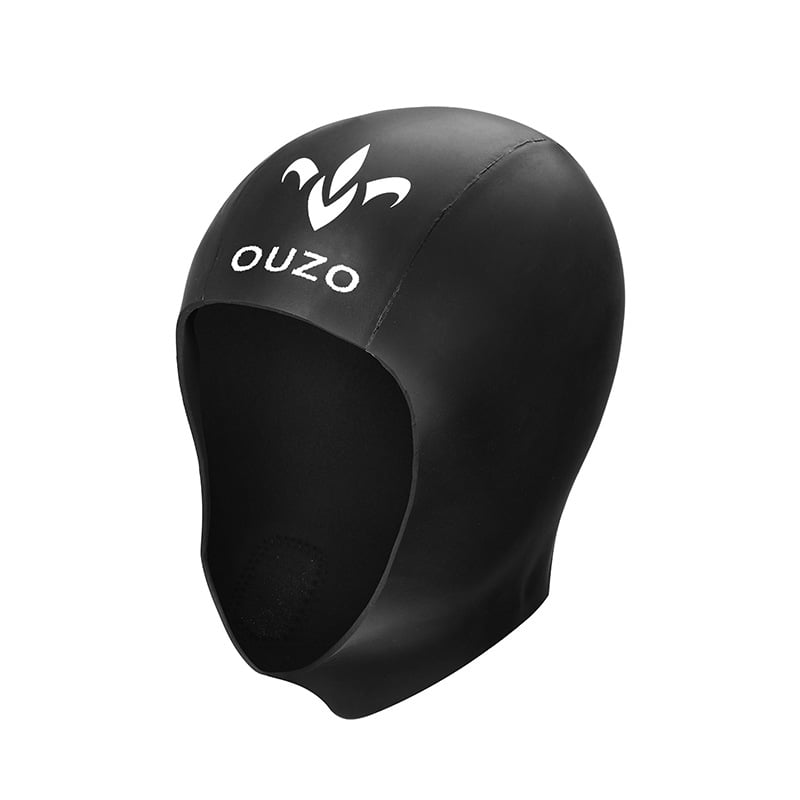 OUZO 3mm potápačská pokrývka hlavy s Velcro, vonkajšia CR ľahká koža, vnútorný N látka, vodeodolná, pre dospelých, na plávanie, potápanie a surfovanie