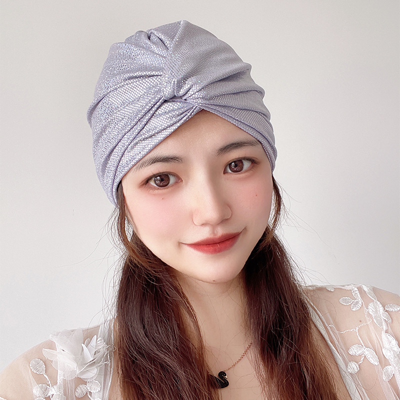 Κολυμβητικό καπέλο με πολυεπίπεδη πλισέ, σταθερό μοτίβο, ειδικό ύφασμα, για ενήλικες