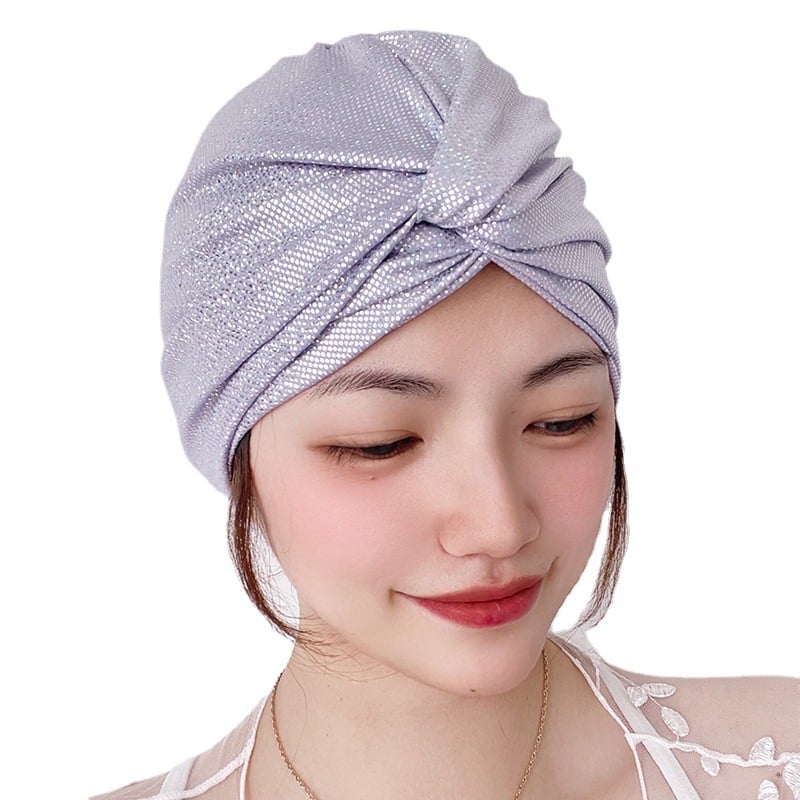 Κολυμβητικό καπέλο με πολυεπίπεδη πλισέ, σταθερό μοτίβο, ειδικό ύφασμα, για ενήλικες