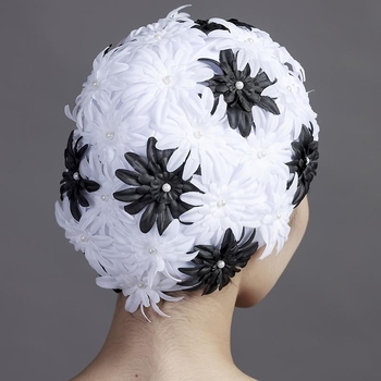 Γυναικείο αξεσουάρ: χειροποίητο ραμμένο 3D λουλούδι μίμησης (σιλικόνη; μονόχρωμο σχέδιο; για ενήλικες)