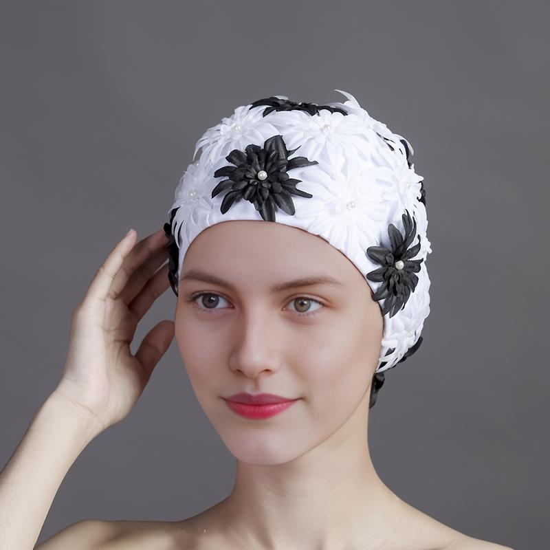 Γυναικείο αξεσουάρ: χειροποίητο ραμμένο 3D λουλούδι μίμησης (σιλικόνη; μονόχρωμο σχέδιο; για ενήλικες)