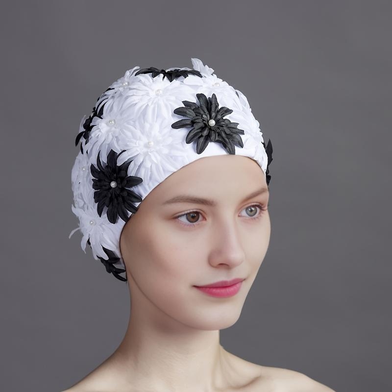 Γυναικείο αξεσουάρ: χειροποίητο ραμμένο 3D λουλούδι μίμησης (σιλικόνη; μονόχρωμο σχέδιο; για ενήλικες)