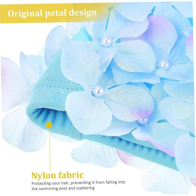 Flower Swim Cap — σιλικόνη, μονόχρωμο, για ενήλικες