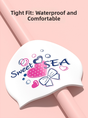 Силиконова шапка за плуване, принтована, за възрастни, за плуване и водни спортове, произход: Гуандун