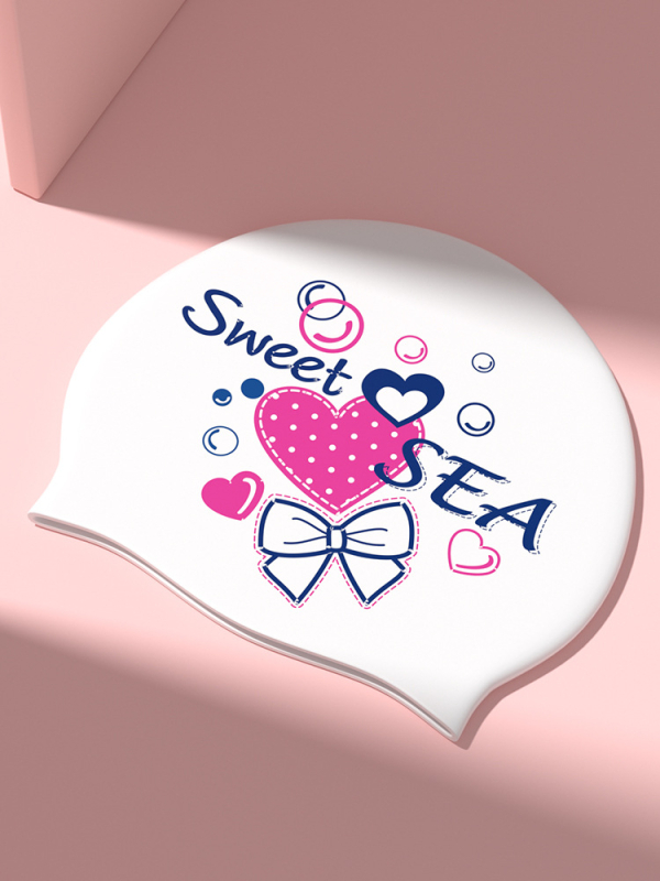 Силиконова шапка за плуване, принтована, за възрастни, за плуване и водни спортове, произход: Гуандун