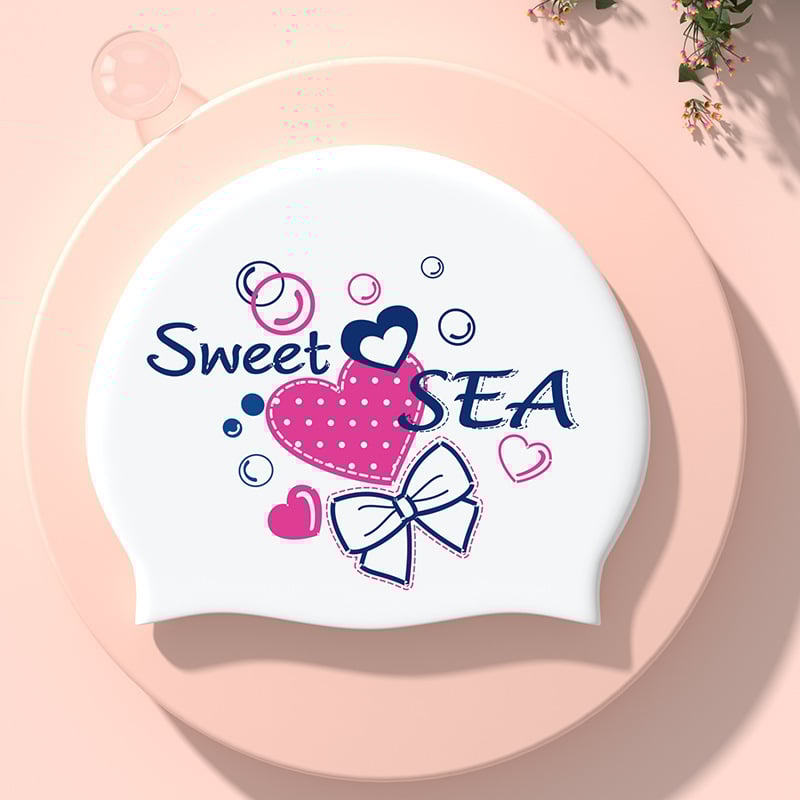 Силиконова шапка за плуване, принтована, за възрастни, за плуване и водни спортове, произход: Гуандун