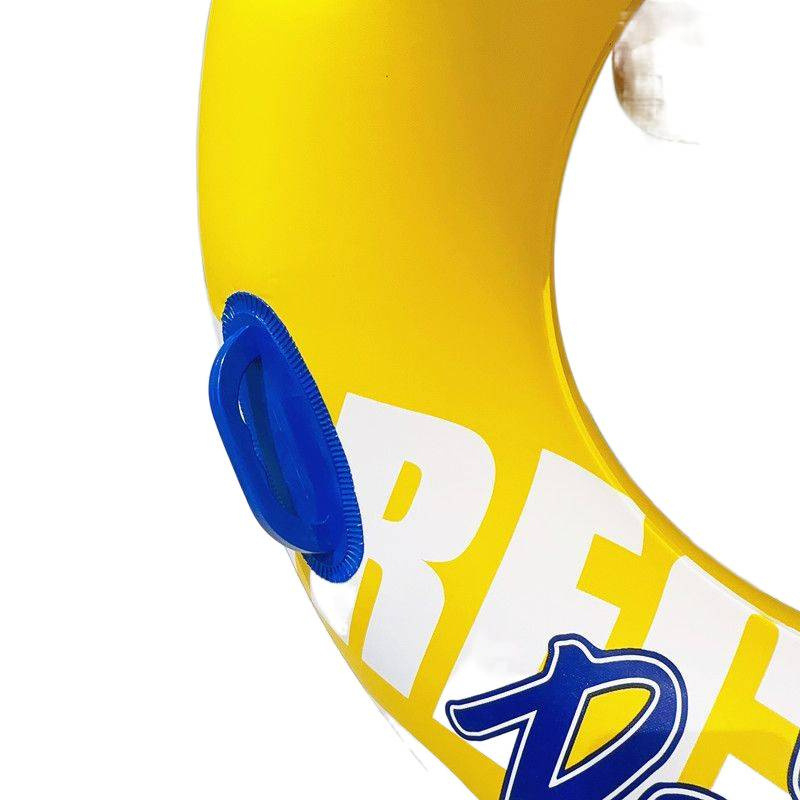 Plivački prsten za odrasle sa ručkom, debeli, dvostruka zračna komora, napuhavajući spašavajući prsten