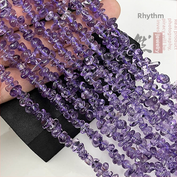 Аксесоари - аметистови свободни мъниста, полирани мъниста с форми за модни бижута