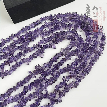 Аксесоари - аметистови свободни мъниста, полирани мъниста с форми за модни бижута