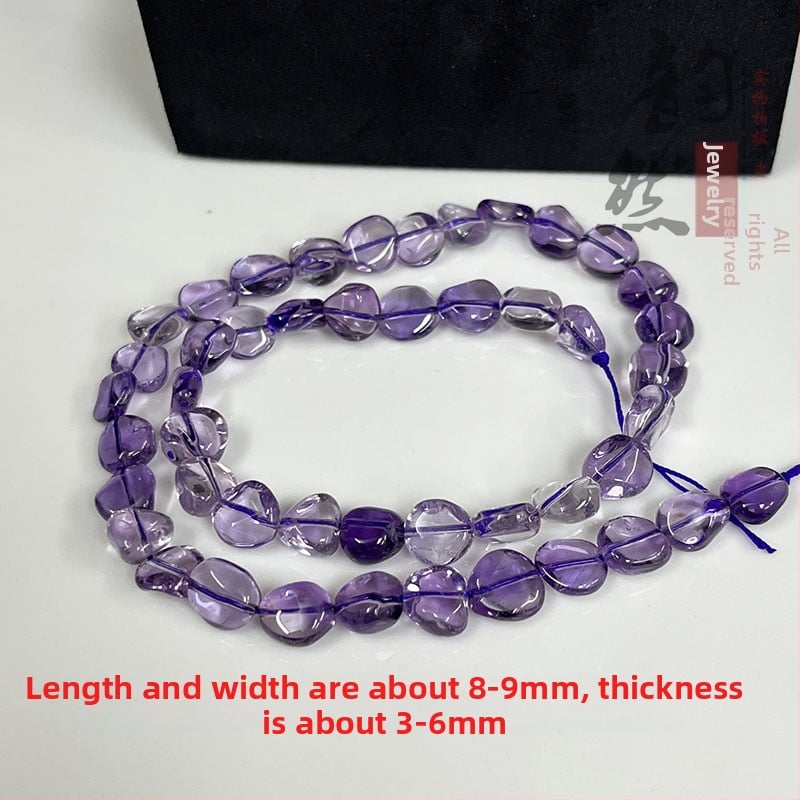 Аксесоари - аметистови свободни мъниста, полирани мъниста с форми за модни бижута