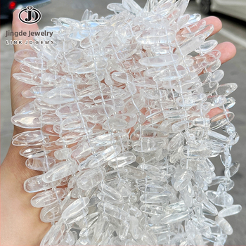 Кристални мъниста за DIY – разпръснати мъниста със странично дупче, материал: кристал, обработка: рязане, шлайфане, полиране, произход Yiwu, Jingde Jewelry