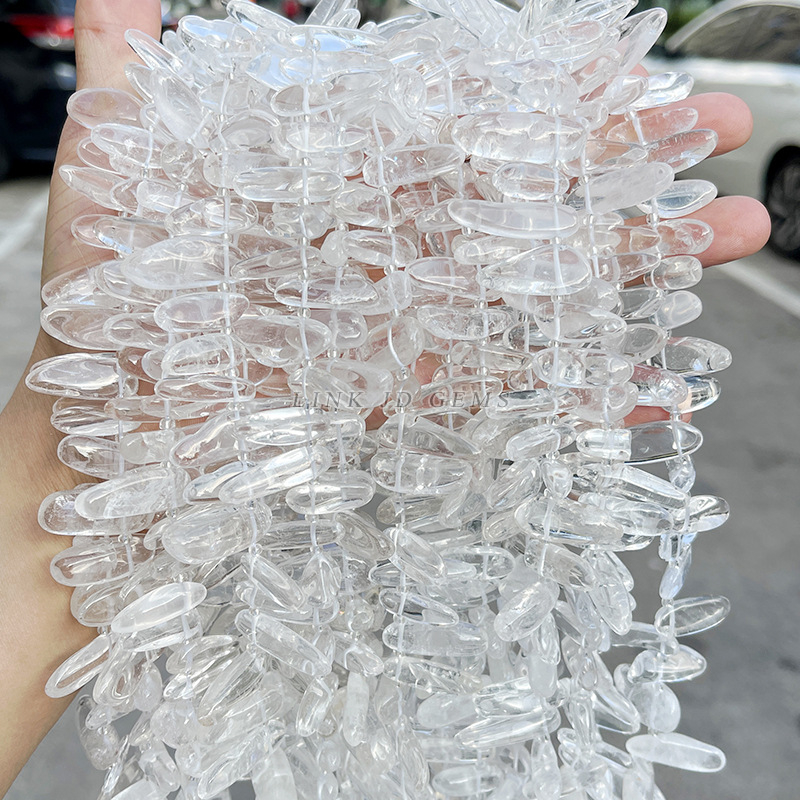 Кристални мъниста за DIY – разпръснати мъниста със странично дупче, материал: кристал, обработка: рязане, шлайфане, полиране, произход Yiwu, Jingde Jewelry