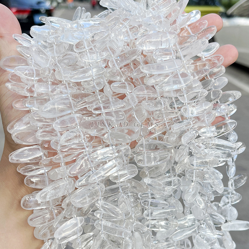 Кристални мъниста за DIY – разпръснати мъниста със странично дупче, материал: кристал, обработка: рязане, шлайфане, полиране, произход Yiwu, Jingde Jewelry