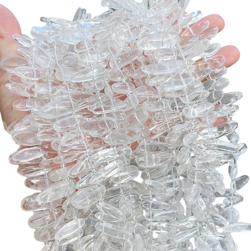 Кристални мъниста за DIY – разпръснати мъниста със странично дупче, материал: кристал, обработка: рязане, шлайфане, полиране, произход Yiwu, Jingde Jewelry