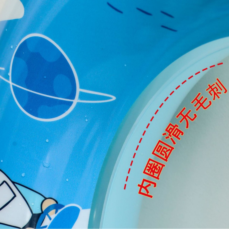 Dječji nadom plivački prsten u obliku karikature raka, karikatura dizajn, PVC debljina 20 mm, ekološki PVC, anti-prevrnuće