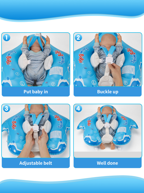 Swimbobo dječji plivački prsten od ekološkog PVC-a, debljina 0,35 mm, crtani uzorak, za bazene i vodne parkove