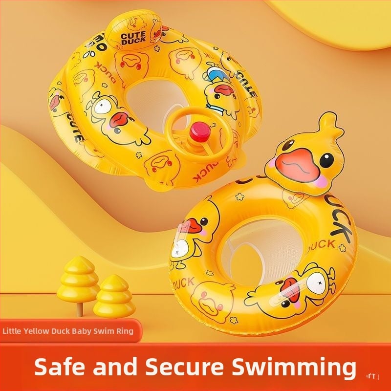 Detský plávací kruh z PVC, cartoon vzor, 0,33 mm hrúbka, ekologický materiál, na plávanie a brodenie